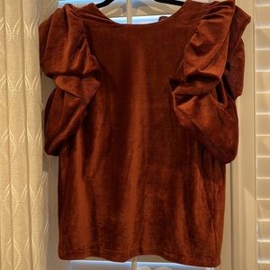 Beautiful fine corduroy velvety top